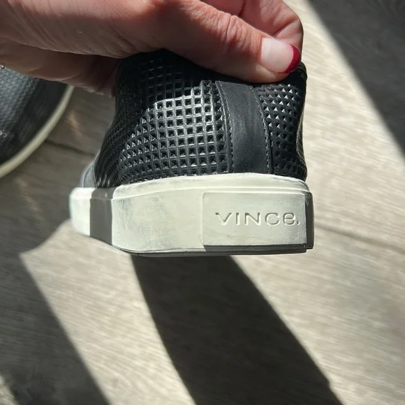 VINCE Perforated Leather Blair Sneaker, NEW. 
Style # 52862 - Picture 10 of 11